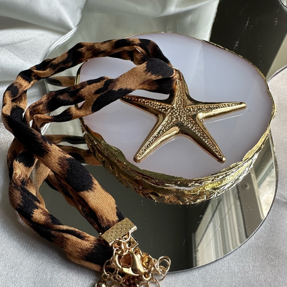 Zara Gold and Black Starfish Necklace - Picture 12 of 12